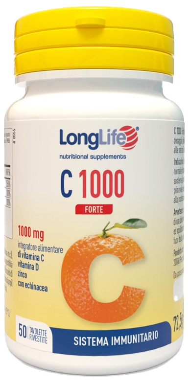 LONGLIFE C 1000 FORTE 50 TAVOLETTE - Farmacia Del Monaco