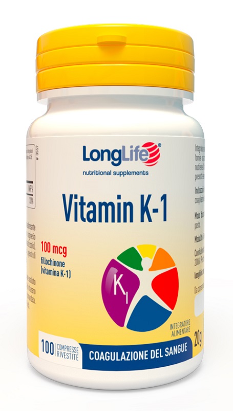 LONGLIFE VITAMIN K 100MCG 100 COMPRESSE RIVESTITE - Farmacia Del Monaco