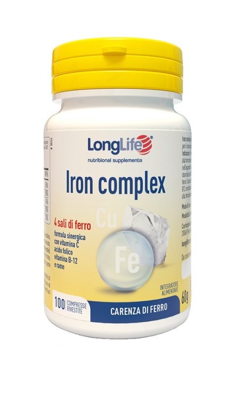 LONGLIFE IRON COMPLEX 100 COMPRESSE RIVESTITE - Farmacia Del Monaco