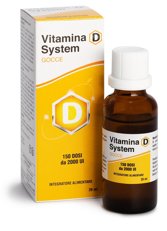 VITAMINA D SYSTEM GOCCE 150 DOSI DA 2000 UI 26 ML - Farmacia Del Monaco