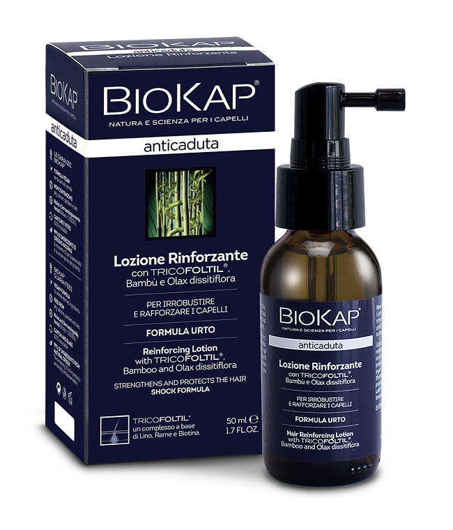 BIOKAP LOZIONE RINFORZANTE ANTICADUTA CON TRICOFOLTIL NUOVA FORMULA 50 ML - Farmacia Del Monaco