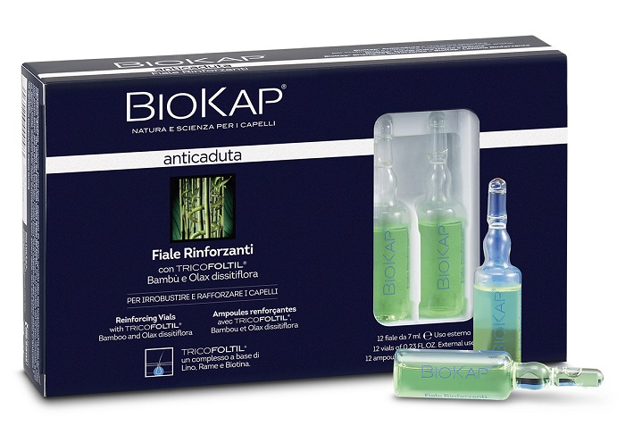 BIOKAP FIALE RINFORZANTI ANTICADUTA CON TRICOLTIL 12 PEZZI DA 7 ML NEW - Farmacia Del Monaco