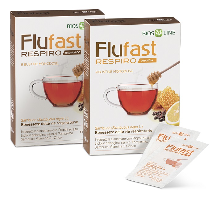 APIX PROPOLI FLUFAST RESPIRO ARANCIA 9 BUSTE BIOSLINE - Farmacia Del Monaco