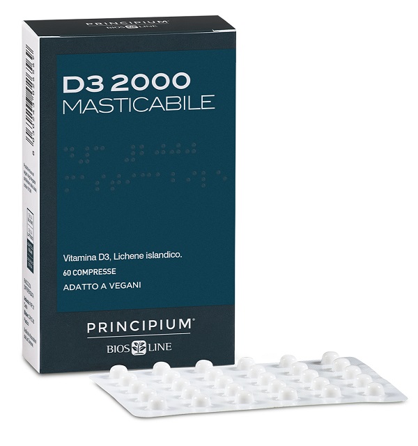 PRINCIPIUM D3 2000 MASTICABILE 60 COMPRESSE - Farmacia Del Monaco