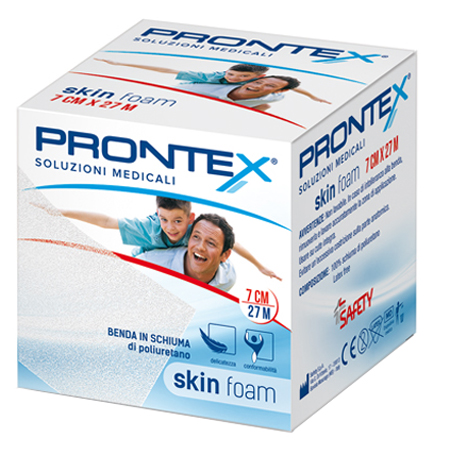 BENDA IN SCHIUMA PRONTEX SKIN FOAM M 27 X 7 CM BIANCO - Farmacia Del Monaco