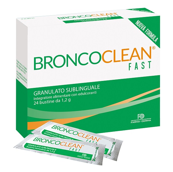 BRONCOCLEAN FAST GRANULATO SUBLINGUALE 24 BUSTINE - Farmacia Del Monaco