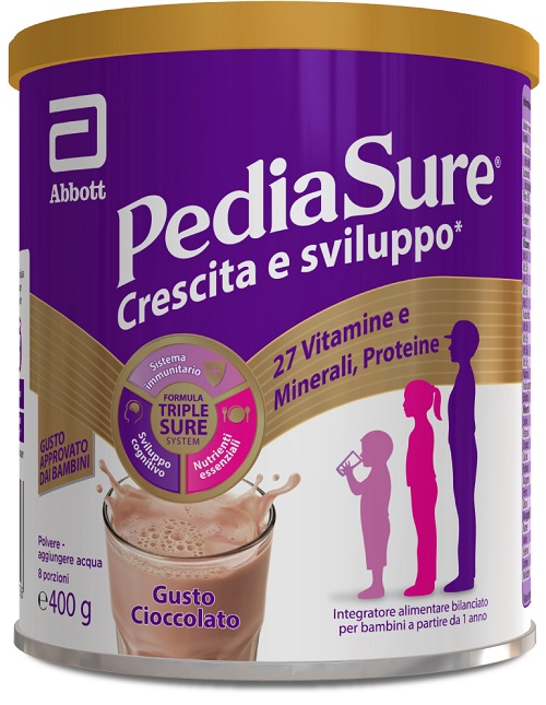 PEDIASURE CRESCITA&SVILUPPO CIOCCOLATO 400 G - Farmacia Del Monaco