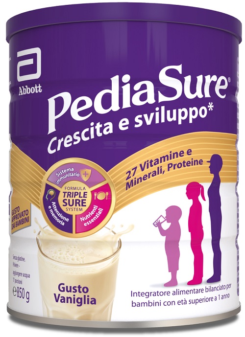 PEDIASURE CRESCITA&SVILUPPO VANIGLIA 850 G - Farmacia Del Monaco