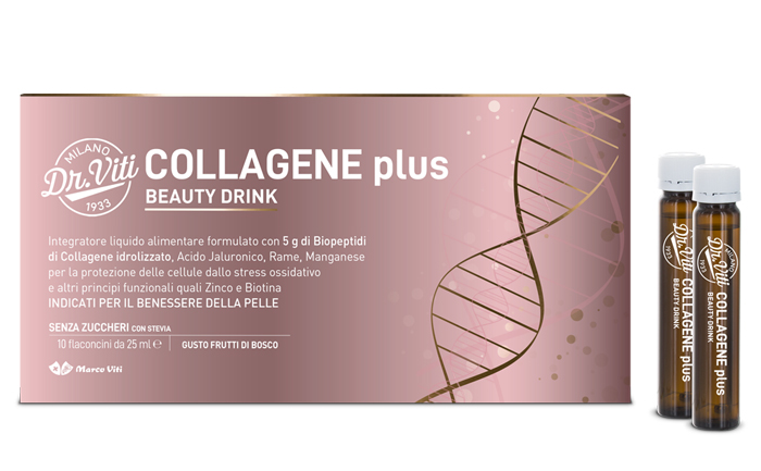 DR VITI COLLAGENE BEAUTY DRINK PLUS 250 ML - Farmacia Del Monaco