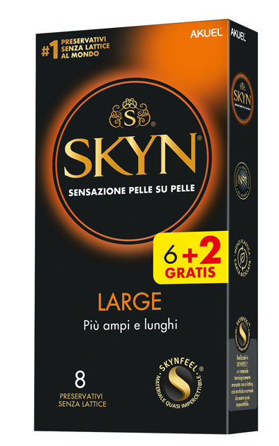 AKUEL SKYN LARGE PIU AMPI/LUNGHI 6 PEZZI + 2 OMAGGIO - Farmacia Del Monaco