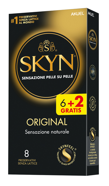 AKUEL SKYN ORIGINAL SENSAZIONE NATURALE 6 PEZZI + 2 OMAGGIO - Farmacia Del Monaco