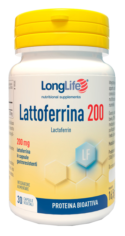 LONGLIFE LATTOFERRINA200 30 CAPSULE VEGETALI DA 550 MG - Farmacia Del Monaco