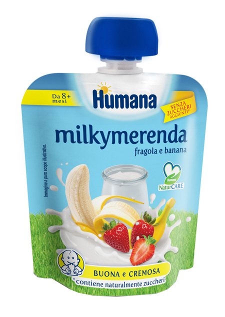 MILKYMERENDA FRAGOLA BANANA 100 G - Farmacia Del Monaco