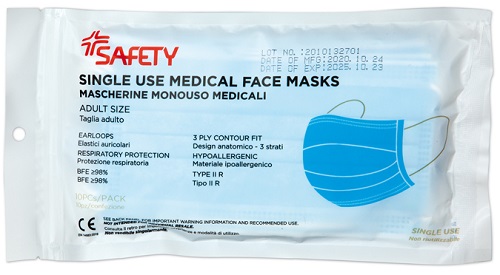 MASCHERINA CHIRURGICA 10 PEZZI - Farmacia Del Monaco