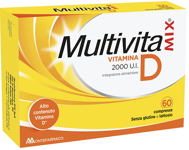 MULTIVITAMIX VITAMINA D 2000 UI 60 COMPRESSE - Farmacia Del Monaco