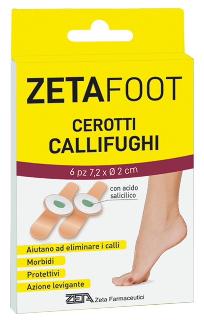 ZETAFOOT CEROTTO CALLIFUGO DISCHETTO CENTRALE 6 PEZZI - Farmacia Del Monaco