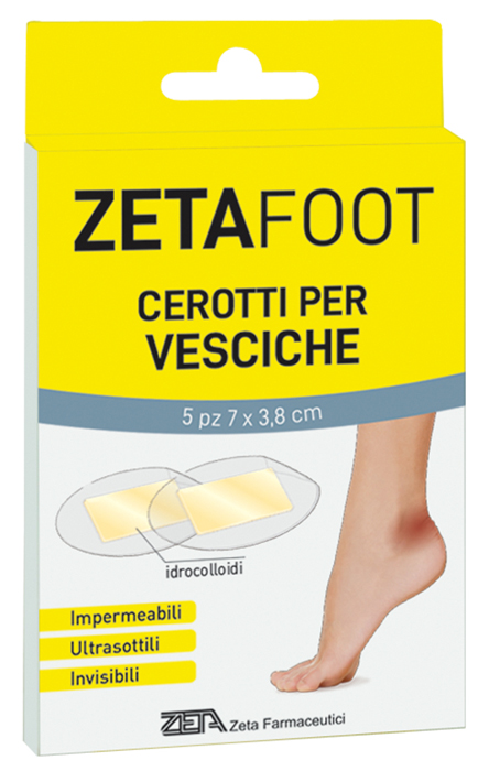ZETAFOOT CEROTTO IDROCOLLOIDALE VESCICHE 5 PEZZI - Farmacia Del Monaco