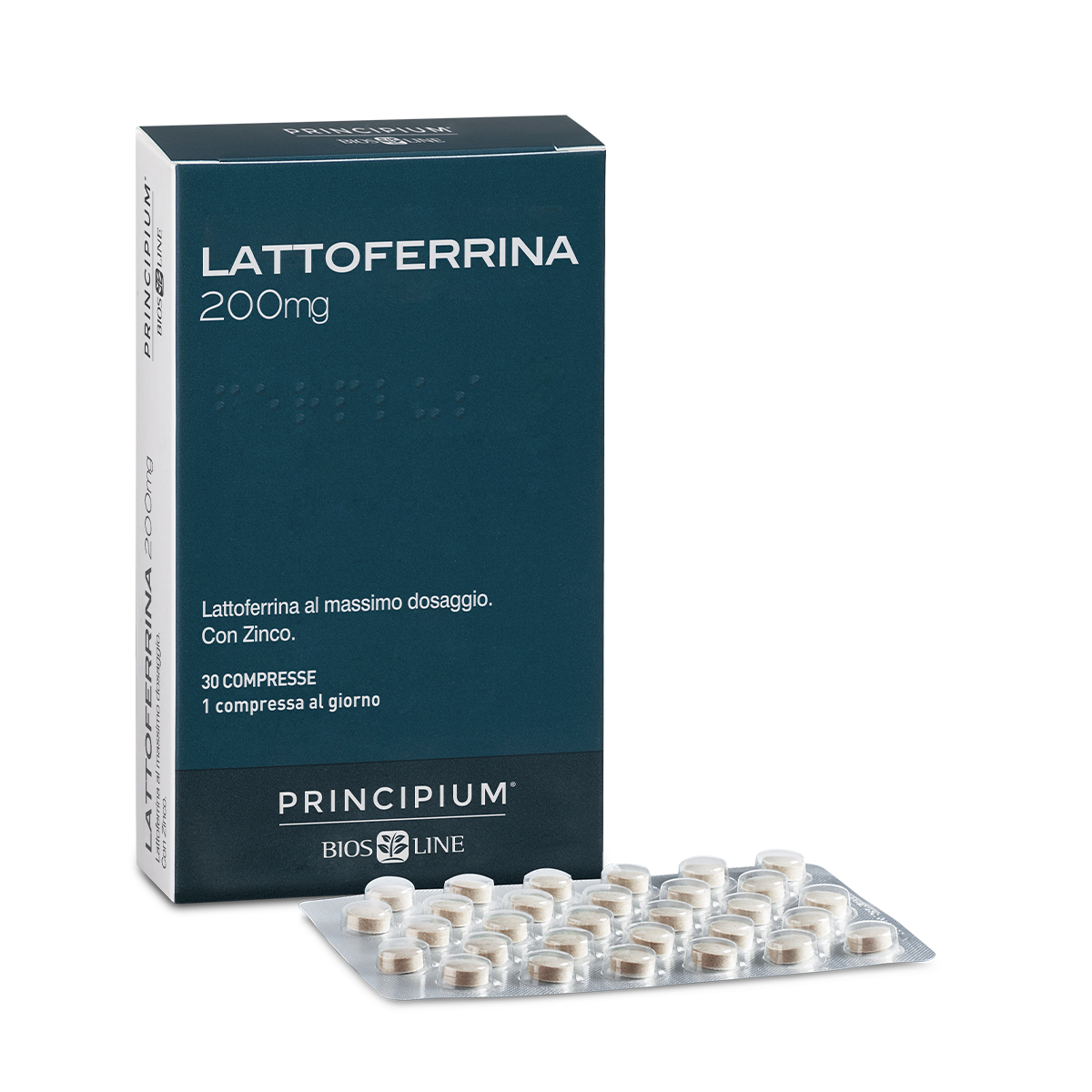 PRINCIPIUM LATTOFERRINA 200 MG 30 COMPRESSE - Farmacia Del Monaco