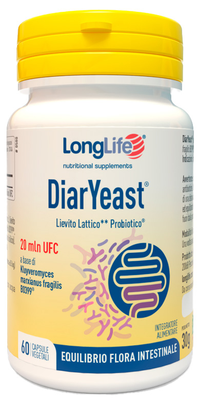 LONGLIFE DIARYEAST 60 CAPSULE VEGETALI - Farmacia Del Monaco