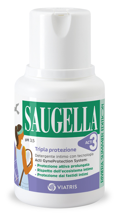 SAUGELLA ACTI3 DETERGENTE INTIMO 100 ML - Farmacia Del Monaco