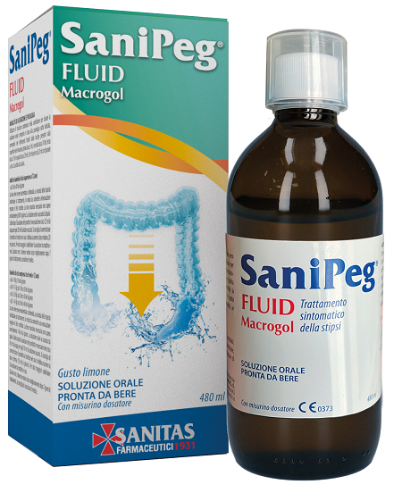 SANIPEG FLUID MACROGOL 480 ML - Farmacia Del Monaco