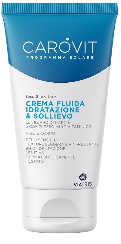CAROVIT PROGRAMMA SOLARE CREMA FLUIDA IDRATAZIONE & SOLLIEVO 150 ML - Farmacia Del Monaco
