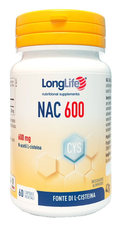 LONGLIFE NAC 600MG 60 CAPSULE - Farmacia Del Monaco