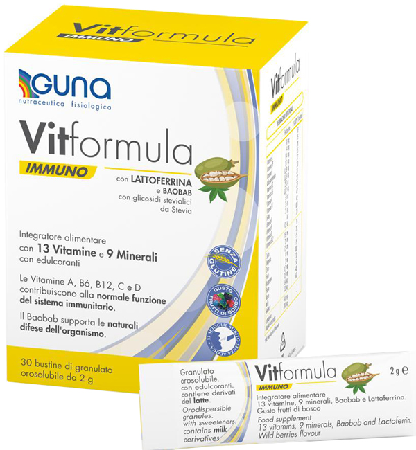 VITFORMULA IMMUNO 30 STICK DA 2 G - Farmacia Del Monaco