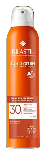 RILASTIL SUN SYSTEM TRANSPARENT SPRAY SPF30 200 ML - Farmacia Del Monaco
