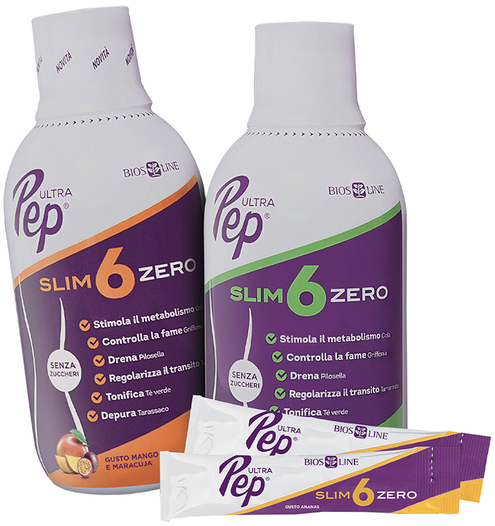 ULTRA PEP SLIM 6 ZERO ANANAS 500 ML BIOSLINE - Farmacia Del Monaco