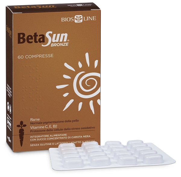 BIOSLINE BETASUN BRONZE 60 COMPRESSE - Farmacia Del Monaco