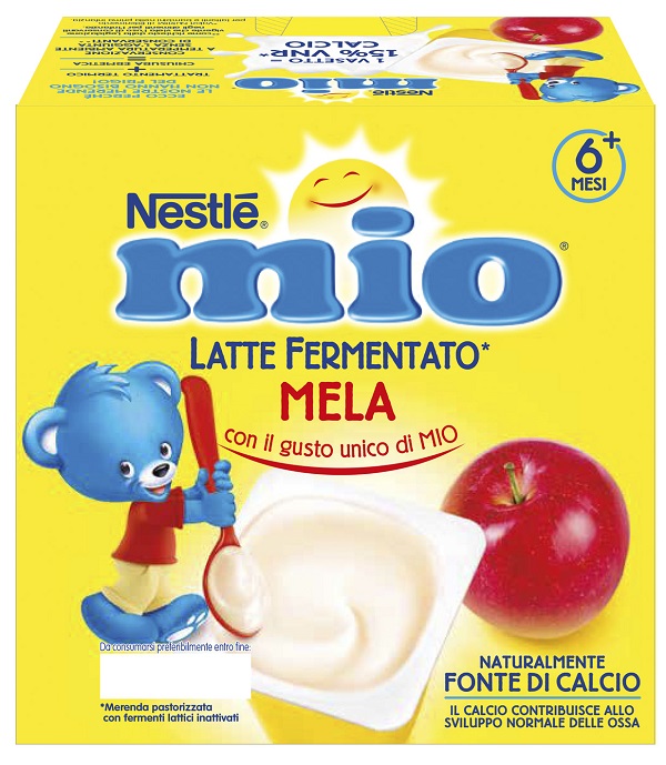 MIO MERENDA LATTE FERMENTATO MELA 4 PEZZI DA 100 G - Farmacia Del Monaco