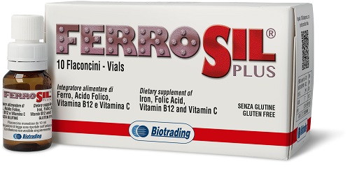 FERROSIL PLUS 10 FLACONCINI - Farmacia Del Monaco