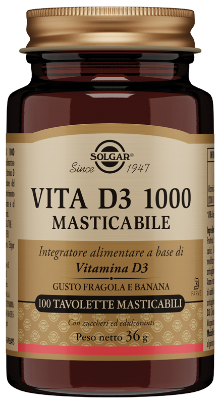 VITA D3 1000 100 TAVOLETTE MASTICABILI - Farmacia Del Monaco