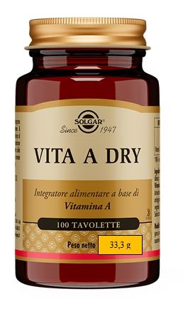VITA A DRY 100 TAVOLETTE - Farmacia Del Monaco