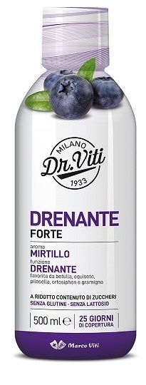 DR VITI DRENANTE FORTE MIRTILLO 500 ML SENZA ZUCCHERI - Farmacia Del Monaco