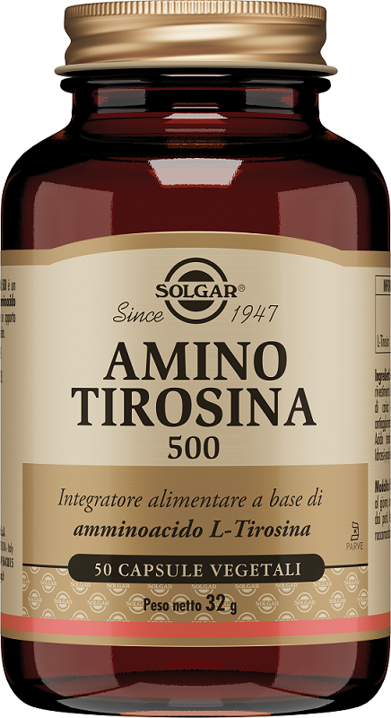AMINO TIROSINA 500 50 CAPSULE VEGETALI - Farmacia Del Monaco
