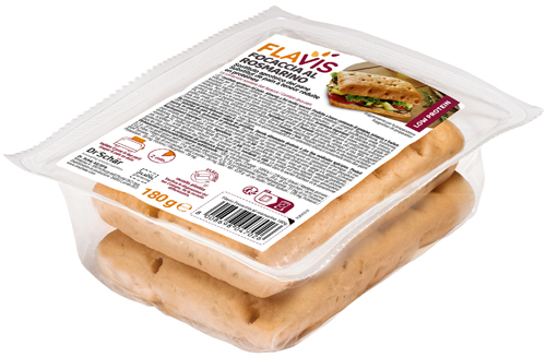 FLAVIS FOCACCIA ROSMARINO 2 PEZZI DA 90 G - Farmacia Del Monaco