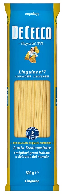 DE CECCO LINGUINE N7 NUOVA RICETTA 400 G - Farmacia Del Monaco