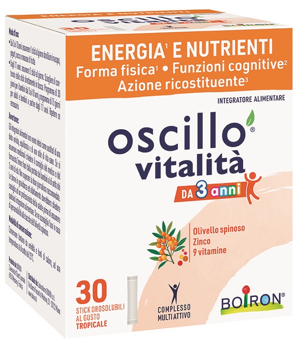 OSCILLO VITALITA' 3+ 30 STICK OROSOLUBILI - Farmacia Del Monaco
