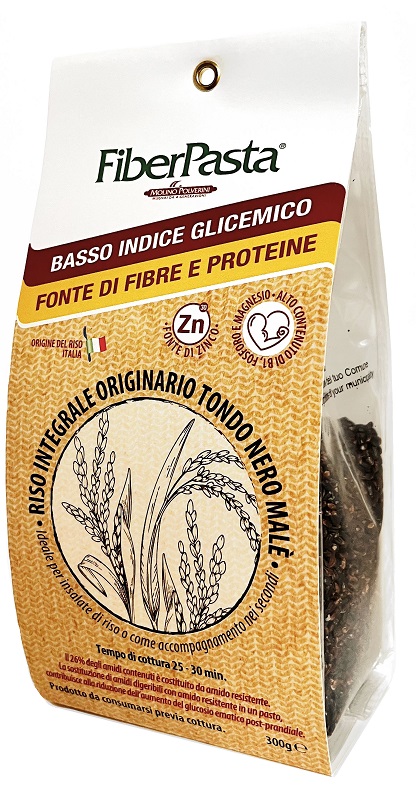 FIBERPASTA RISO INTEGRALE A BASSO INDICE GLICEMICO 300 G - Farmacia Del Monaco