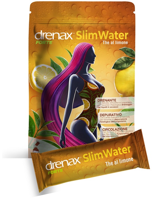 DRENAX FORTE SLIM WATER THE AL LIMONE 24 BUSTINE GRANULATI EFFERVESCENTI - Farmacia Del Monaco