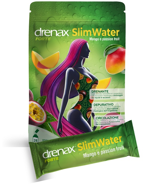 DRENAX FORTE SLIM WATER MANGO E PASSION FRUIT 24 BUSTINE GRANULATI EFFERVESCENTI - Farmacia Del Monaco