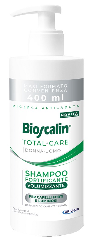 BIOSCALIN TOTAL CARE SHAMPOO FORTIFICANTE VOLUMIZZANTE 400 ML - Farmacia Del Monaco