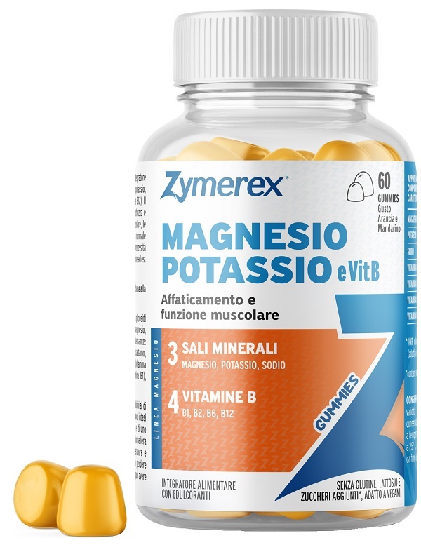 ZYMEREX MAGNESIO POTASSIO E VIT B 60 GUMMIES - Farmacia Del Monaco