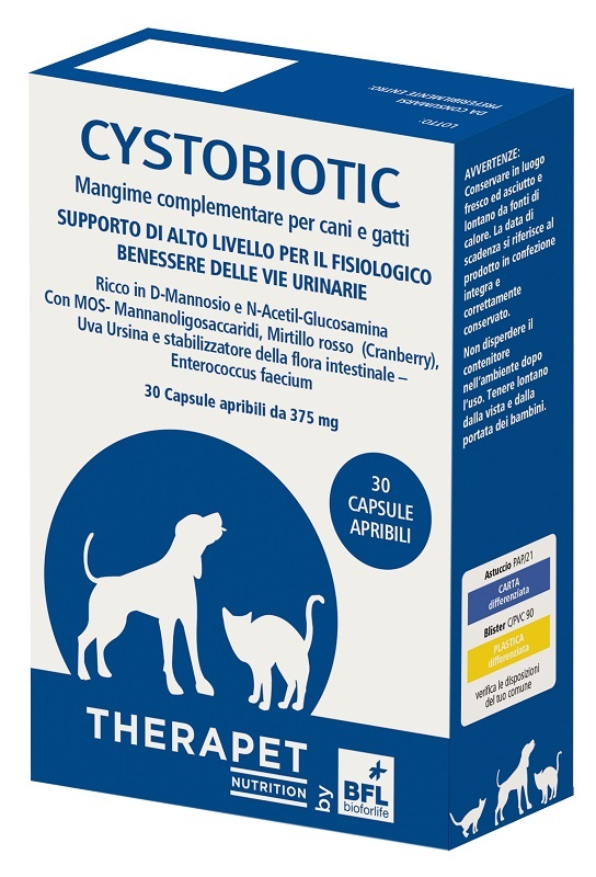 CYSTOBIOTIC THERAPET 30 CAPSULE - Farmacia Del Monaco