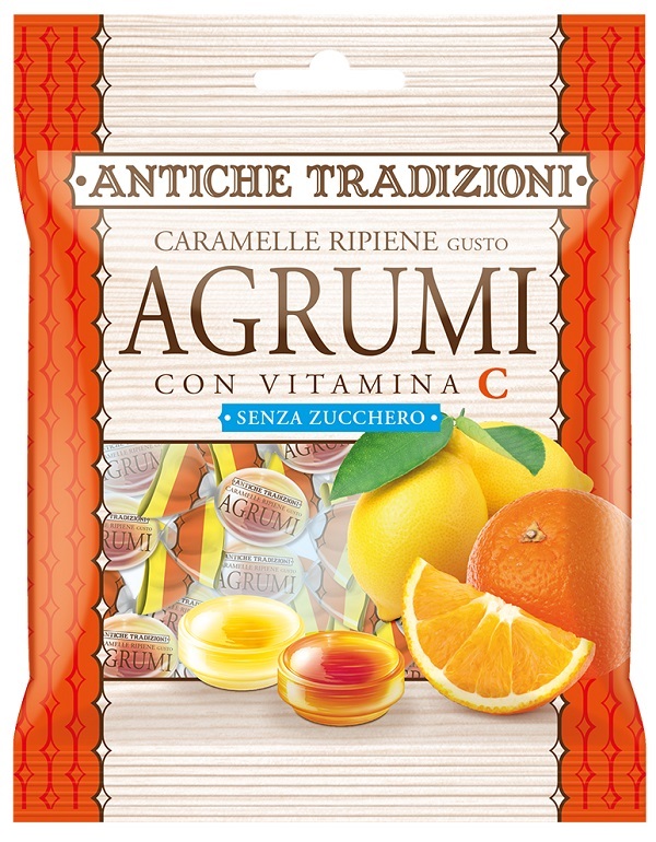 ANTICHE TRADIZIONI CARAMELLE RIPIENE AGRUMI 60 G - Farmacia Del Monaco