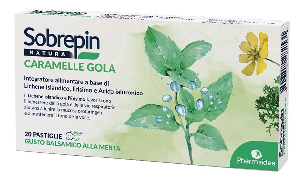 SOBREPIN NATURA CARAMELLE GOLA 20 PASTIGLIE - Farmacia Del Monaco