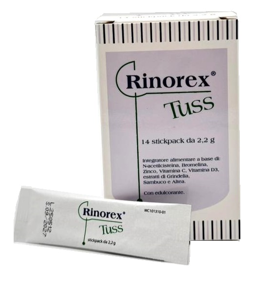 RINOREX TUSS 14 STICKPACK DA 2,2 G - Farmacia Del Monaco
