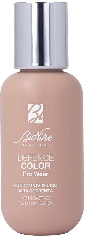 DEFENCE COLOR PRO WEAR FONDOTINTA FLUIDO ALTA COPRENZA N4 BEIGE 50 ML - Farmacia Del Monaco